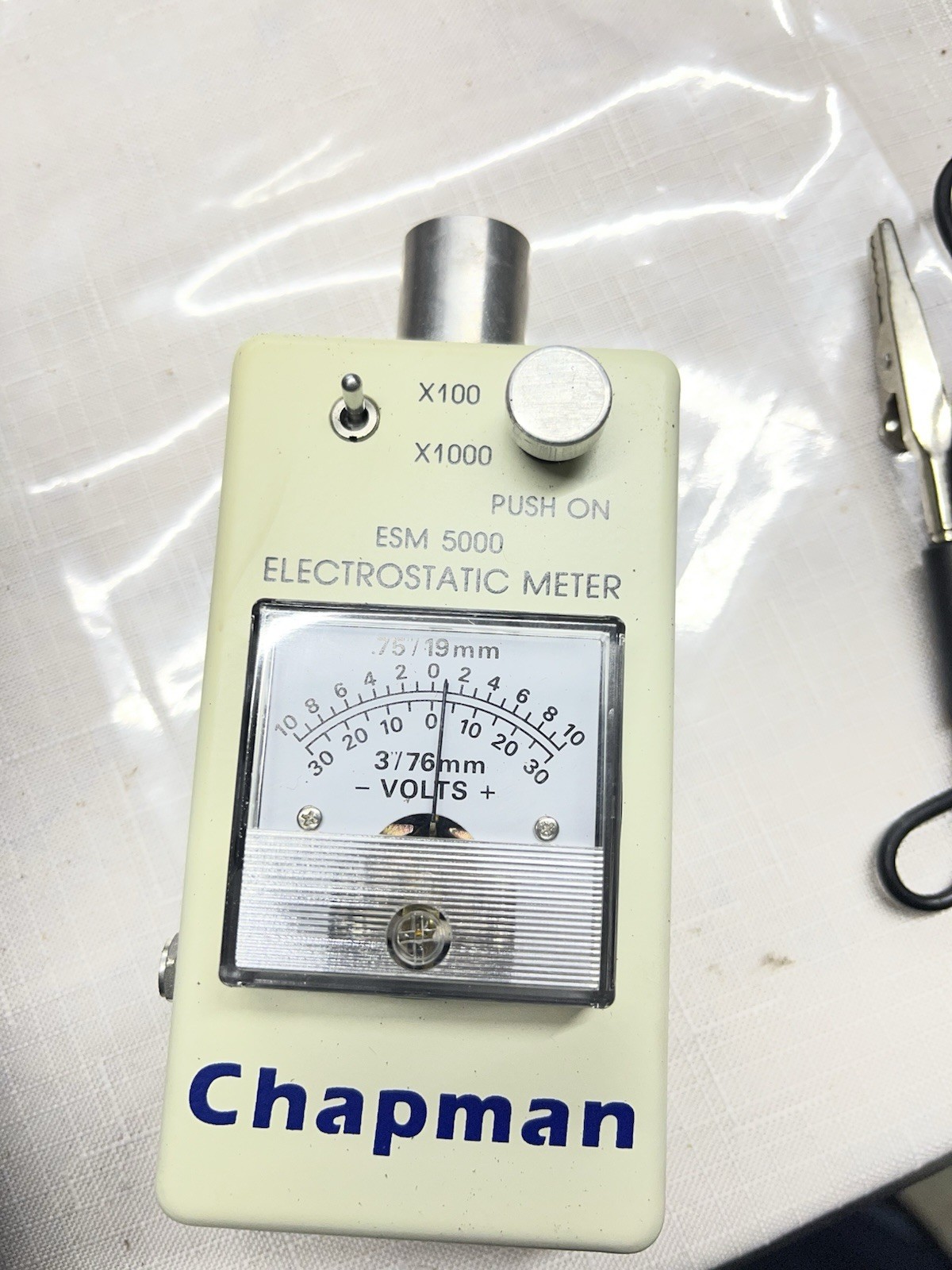Chapman ESM 5000 -30 to +30 Volts Electrostatic Meter (Not Calibrated) VTG(JJ)