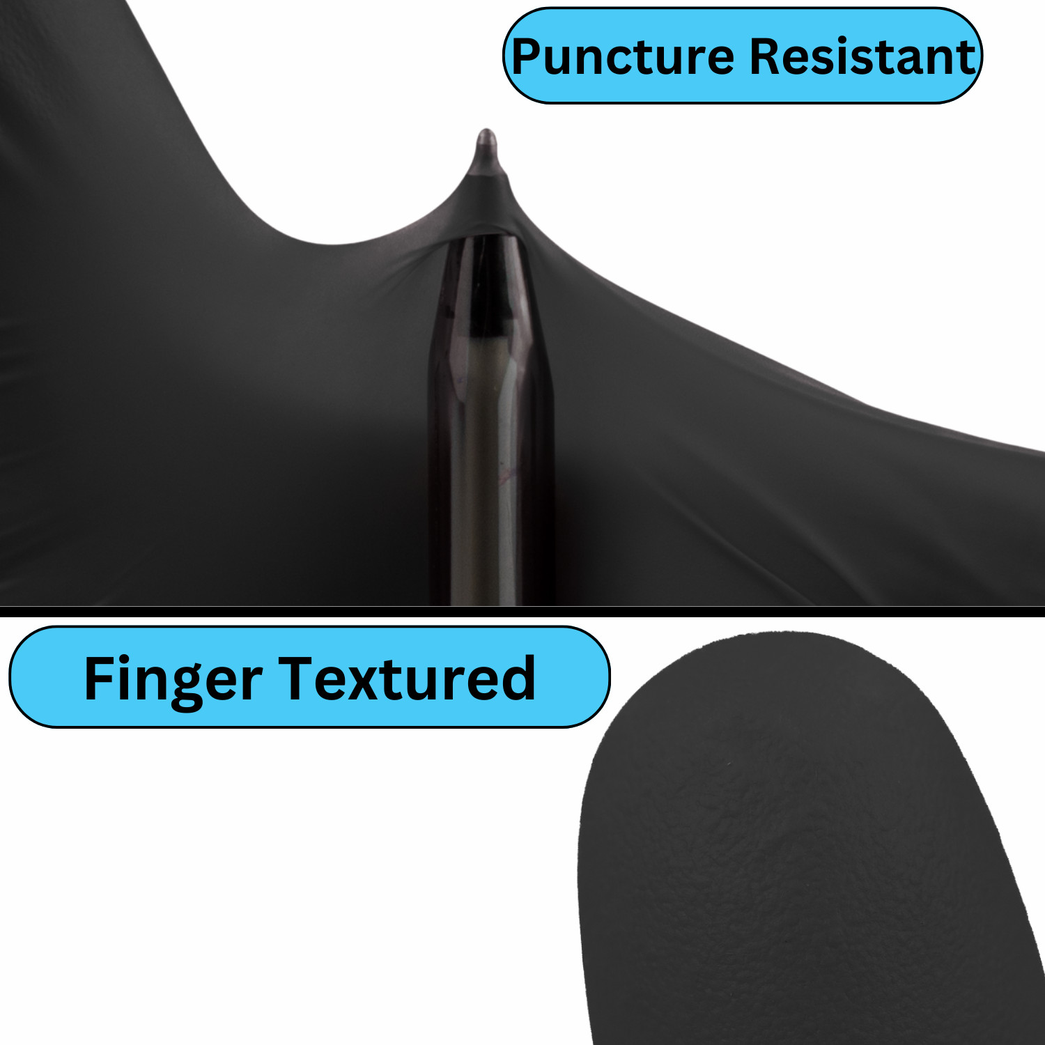Black Industrial Grade Nitrile Gloves, XL, 5 Mil, 1000 Count Powder & Latex-Free