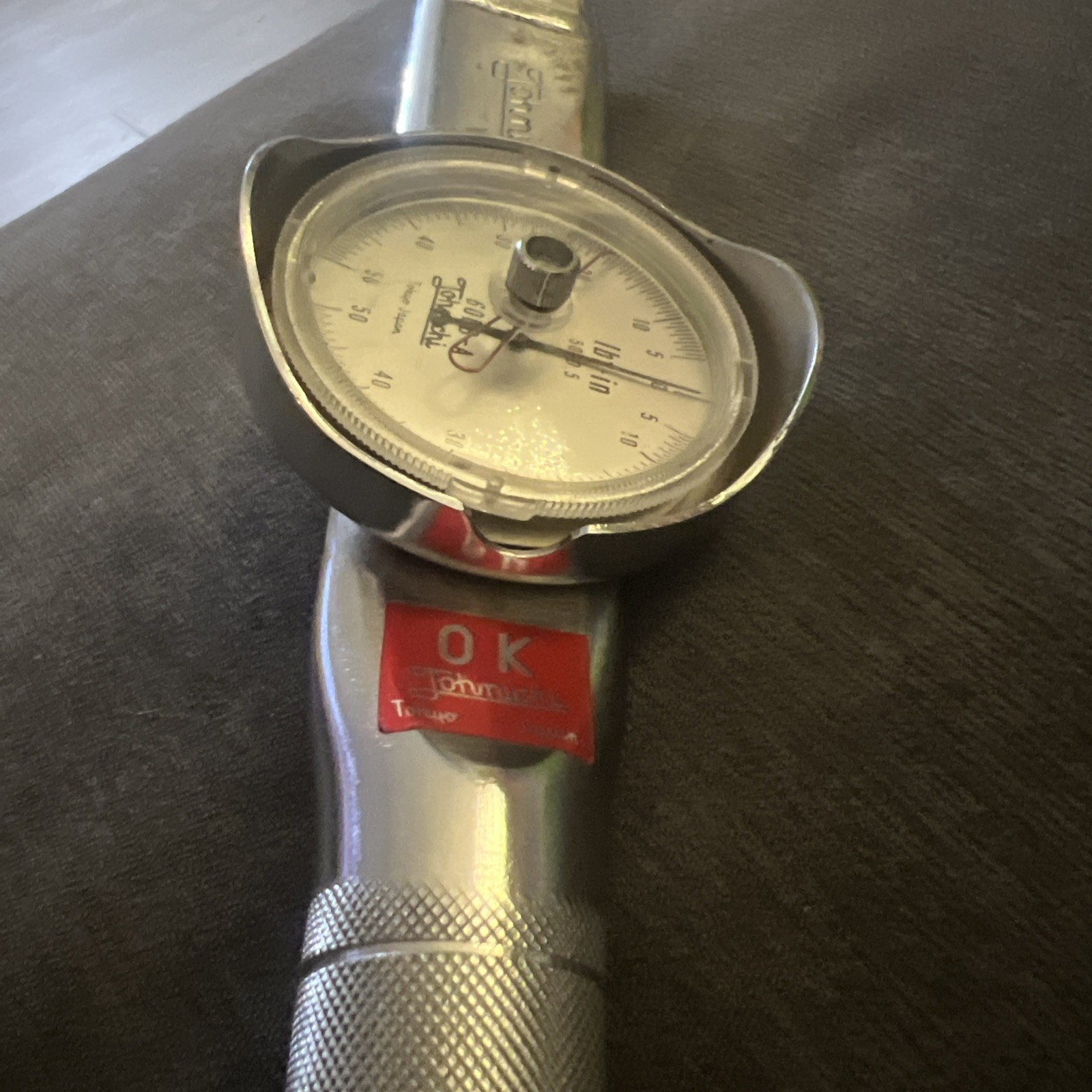 Vintage Tohnichi 60DB-A Dial Torque Wrench 1/4″ Drive 0–60 in-lb Japan
