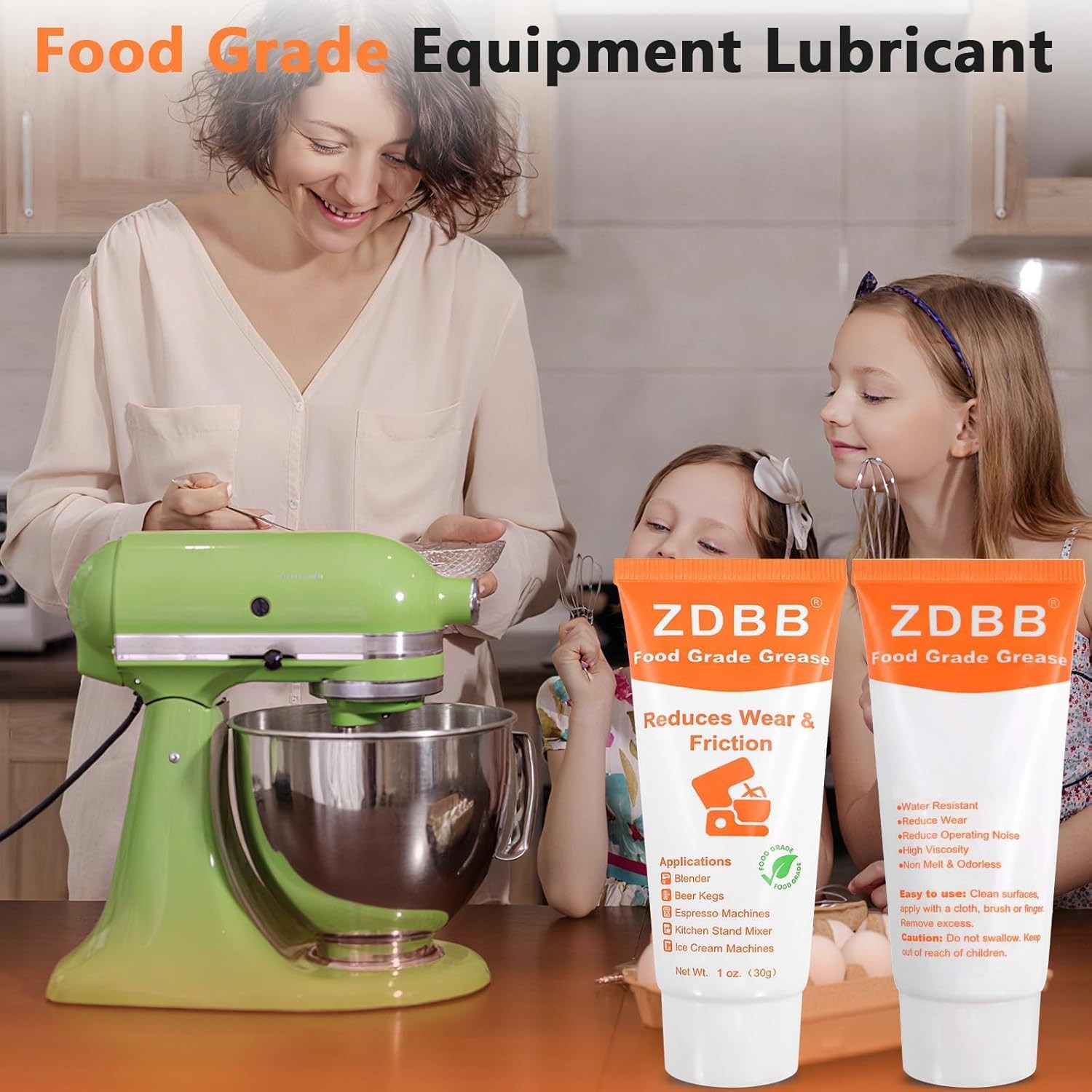 Food Grade Grease HeavyDuty Waterproof PTFE Lubricant 1 oz 1Pack for Food Equi