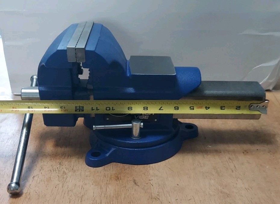 Bench Vise 6″ Jaws HD with Anvil Swivel Base NEW Open Box