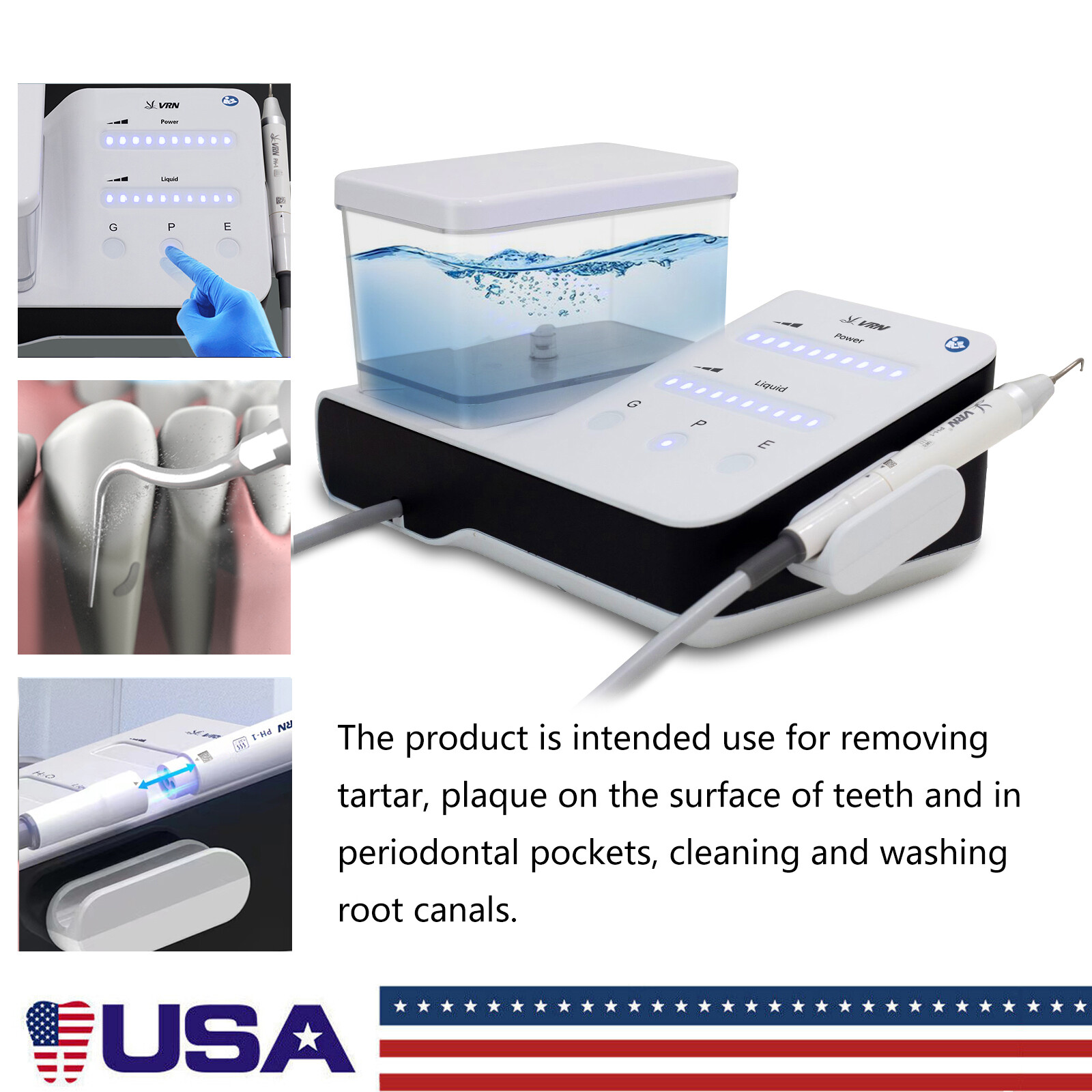 Dental LED 1:5 increasing Fiber Optic Contra Angle Handpiece fit NSK Red Ring CE