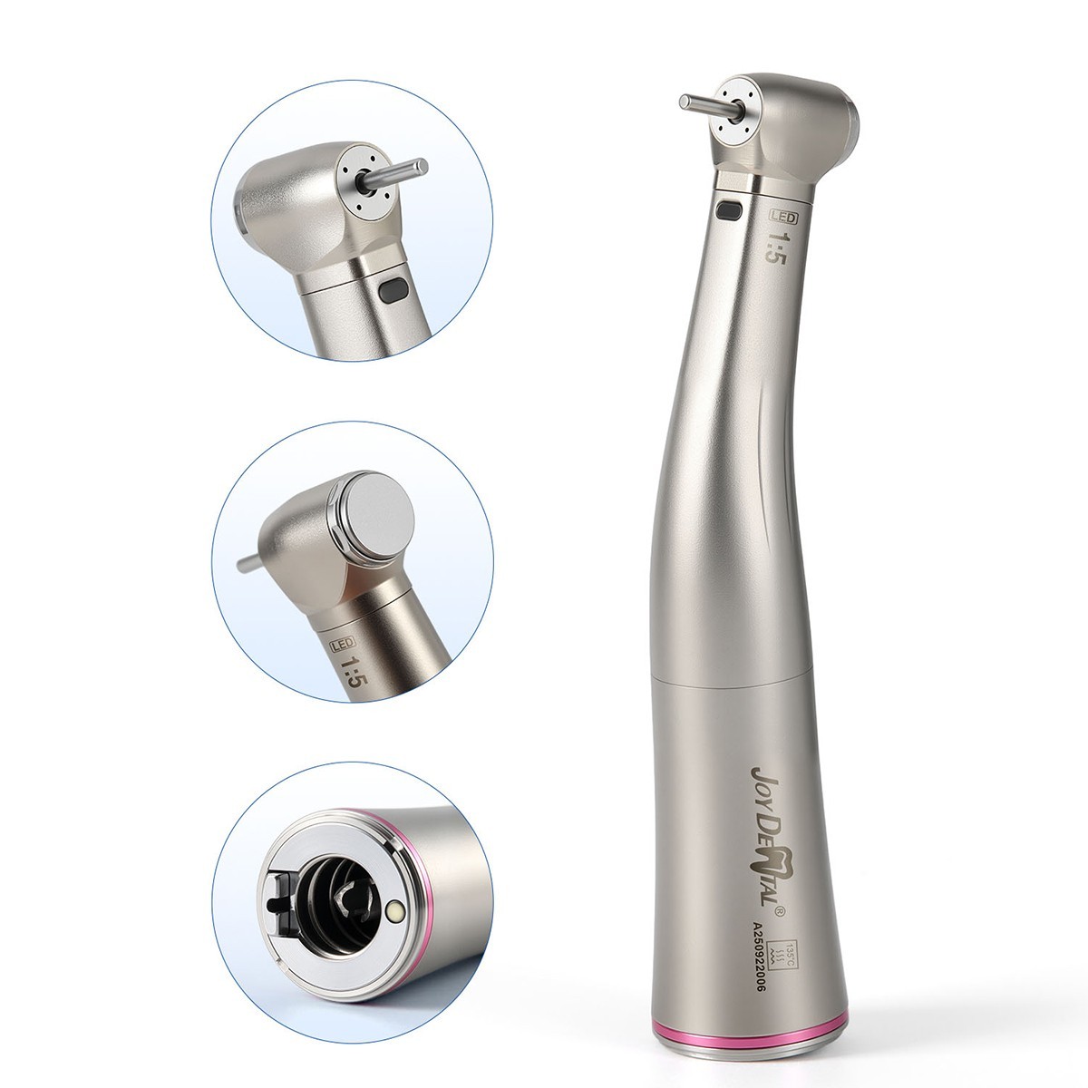 Dental Mini Head 1:5 Increasing Electric LED Contra Angle Handpiece 4 Spray