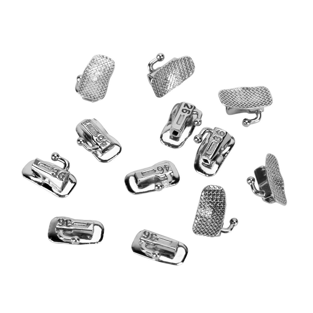 200pcs Dental Ortho Buccal Tubes 2nd Molar MBT 022 Non-Conv Mesh Base Joydental