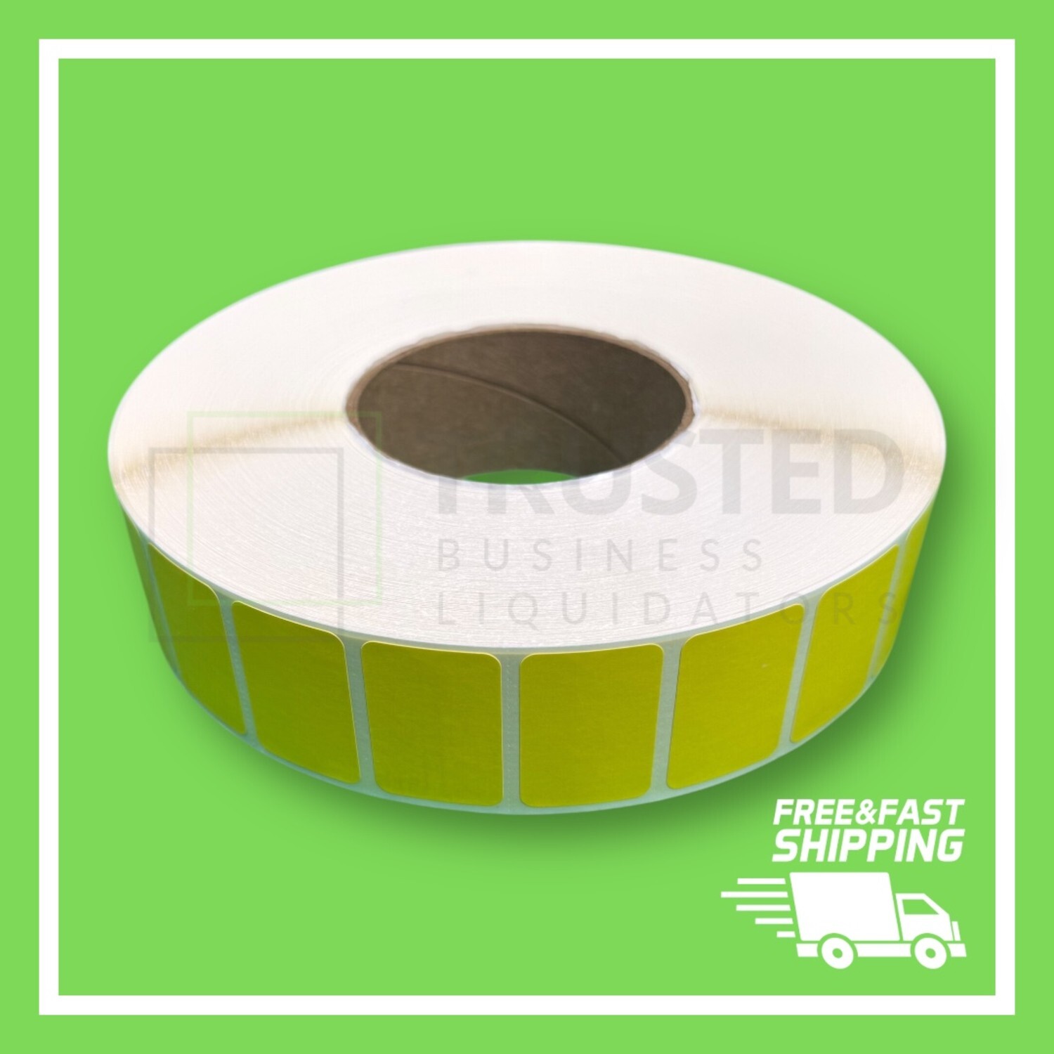 1.5×1 Inch YELLOW 1-1/2″ x 1″ Direct Thermal Labels 5,100 PER ROLL ZEBRA ELTRON