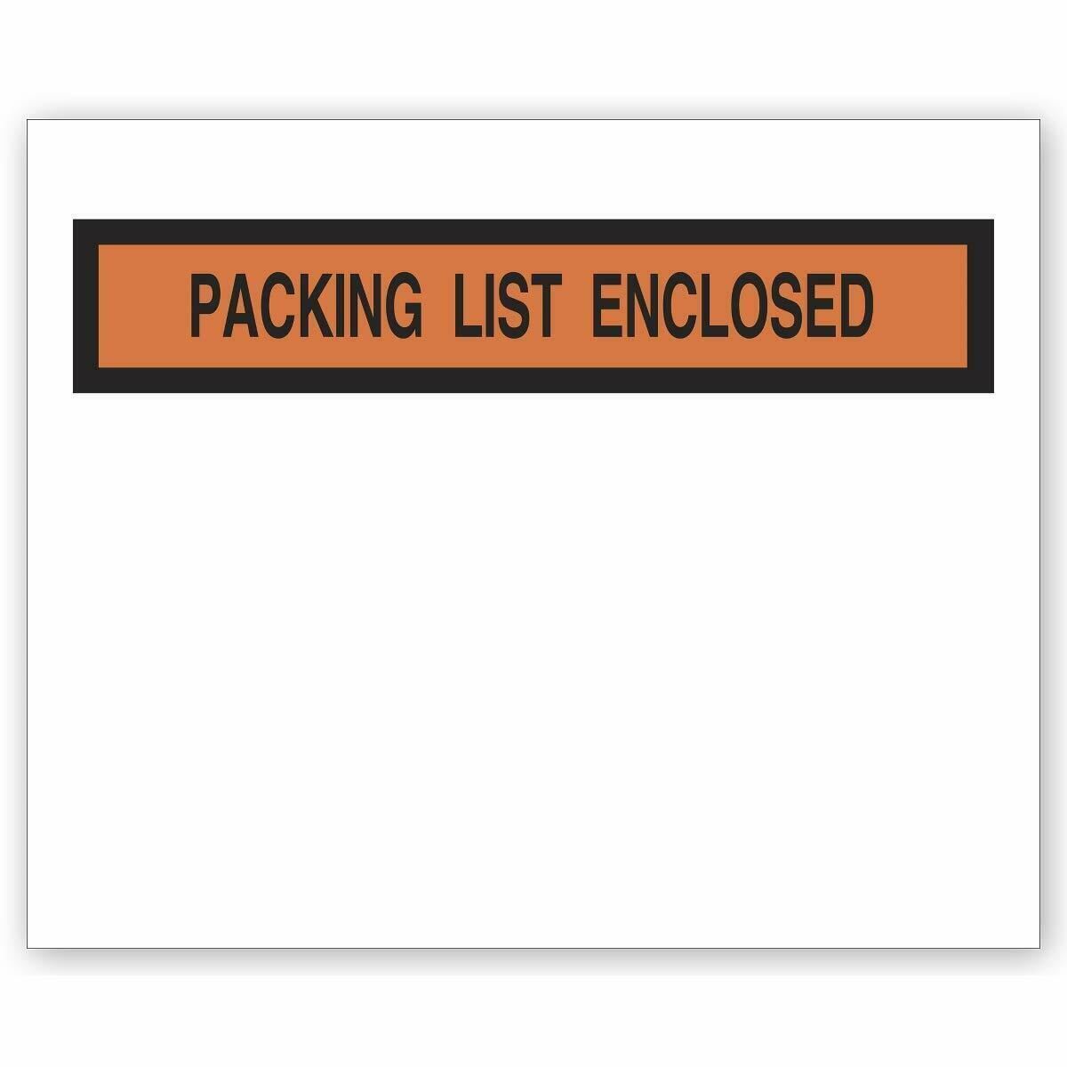 Packing List Envelopes Invoice Enclosed Slip Pouch Self Adhesive Shipping Labels