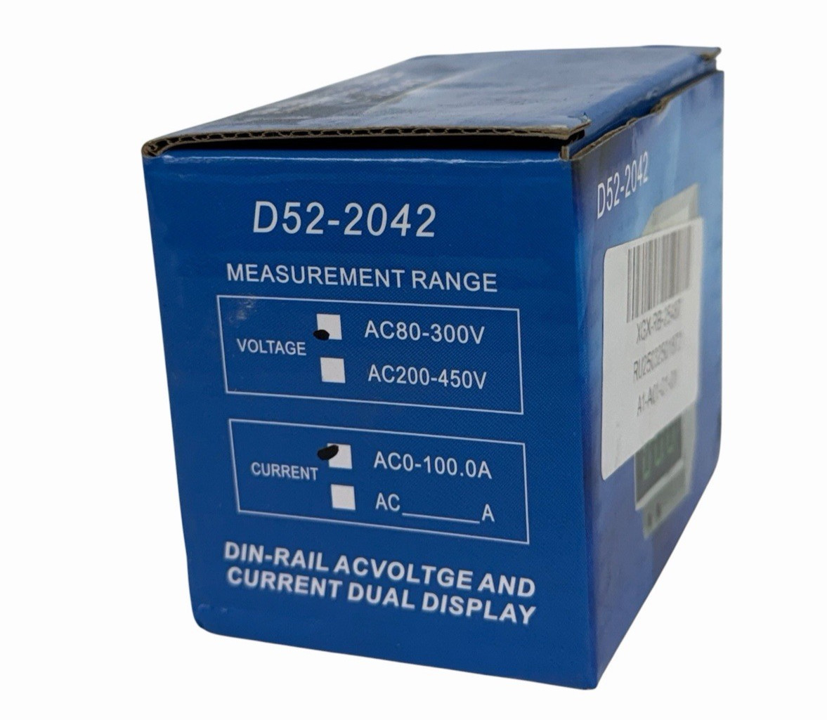 NIB D52-2042 DIN-RAIL AC VOLTAGE AND CURRENT DUAL DISPLAY AC80-300V AC0-100.0A