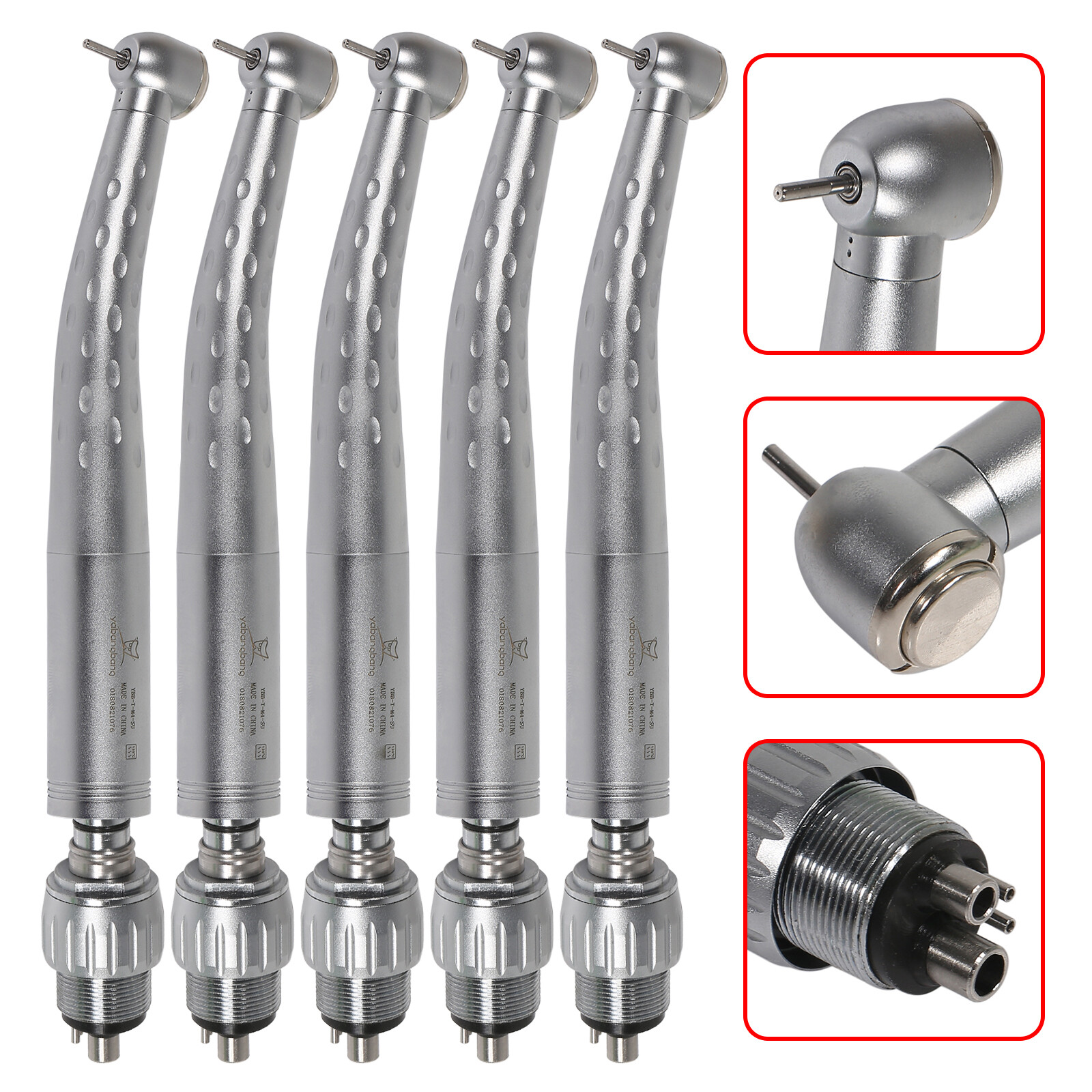 1-5pcs Yabangbang Dental High Speed Handpiece GD4 /4Hole Quick Coupler Swivel M4