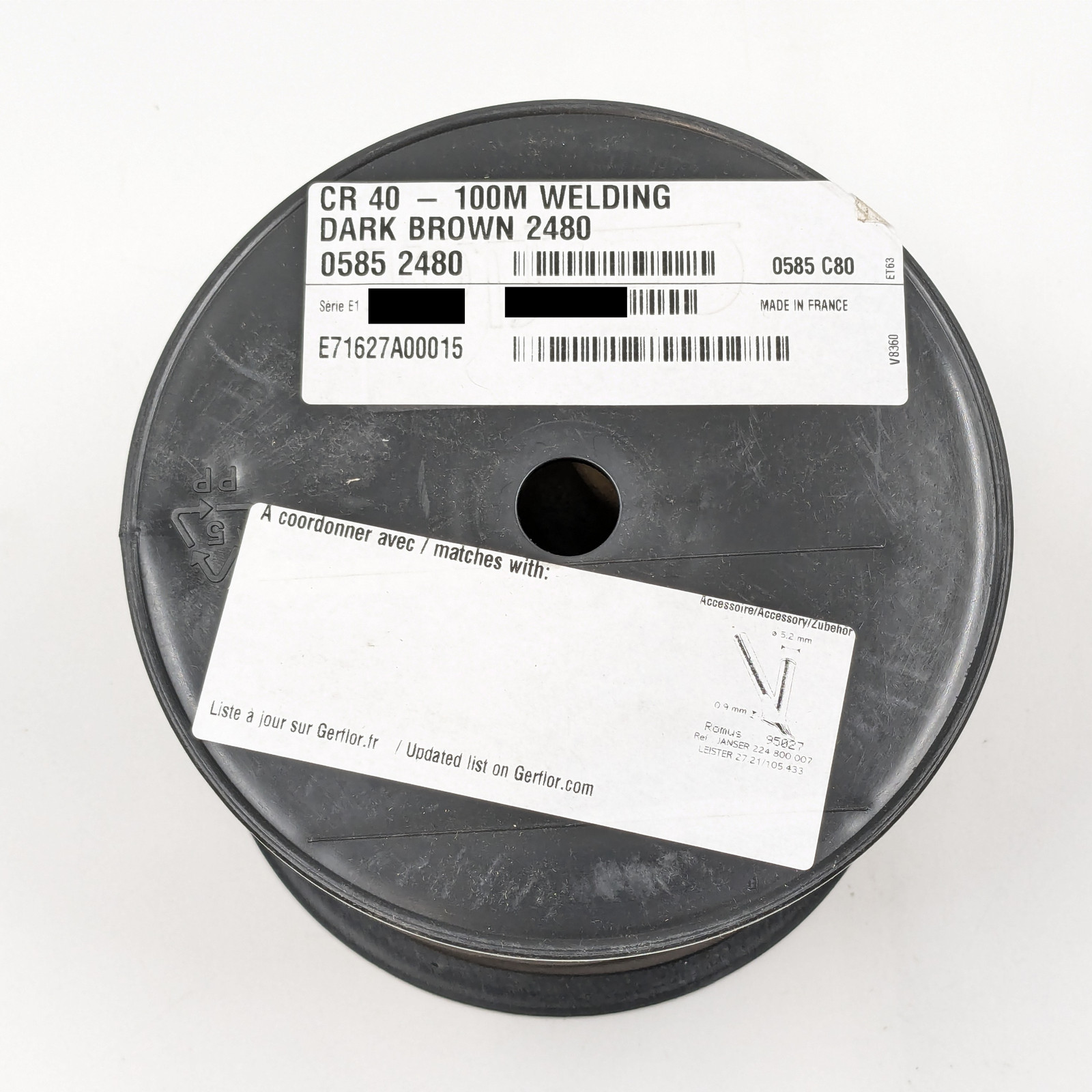 Gerflor 100M Welding Rods in Dark Grey (0925) & Dark Brown (2480) | Lot of 7
