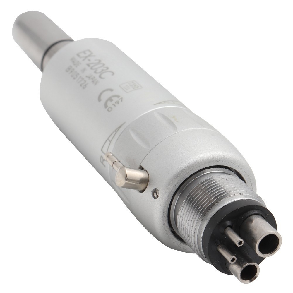 Dental Low Speed Handpiece Air Motor 4 Holes E Type 1:1 Direct Drive US
