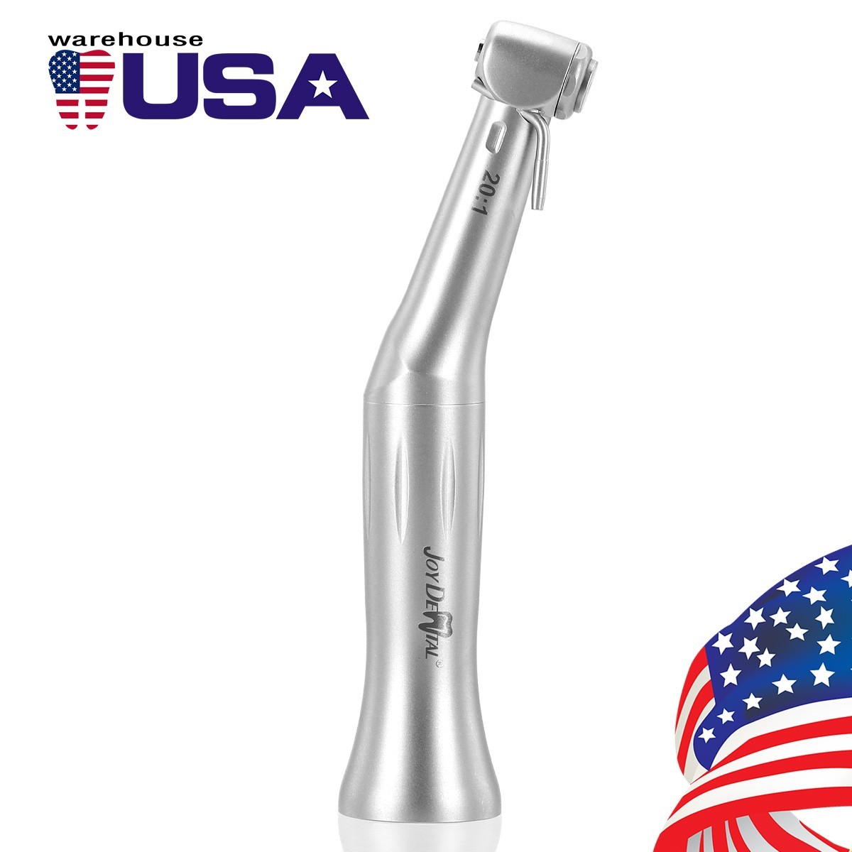 AZDENT Dental LED/ Implant 20:1 Contra Angle Push Button Surgical Handpiece