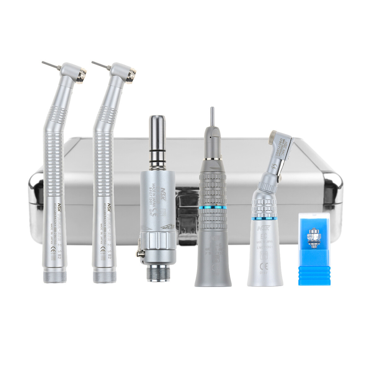 Dental Push Button High Speed & Low Speed Handpiece Nsk Type 2H Aluminum Case