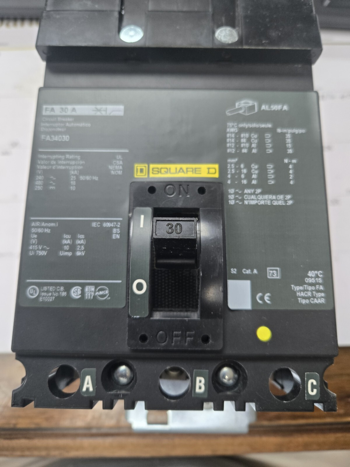 FA36030 SQUARE D NEW NO BOX (11 AVAILABLE) FREE SHIPPING