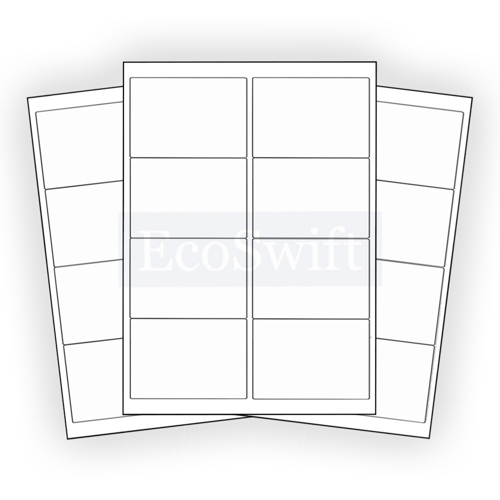 (16000) 4 x 2.5 EcoSwift Laser/Ink Address Shipping Adhesive Labels 8 per sheet