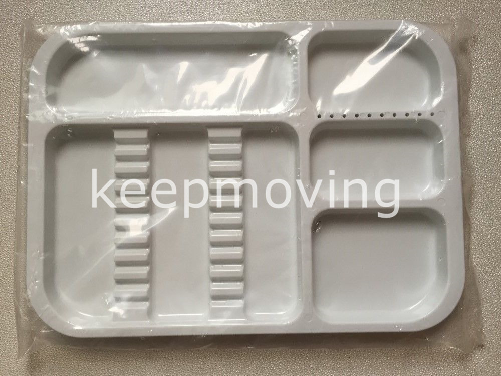 Dental Separate Divided Tray Plastic Autoclavable 135°C +10 Drilled Hole 5 Color