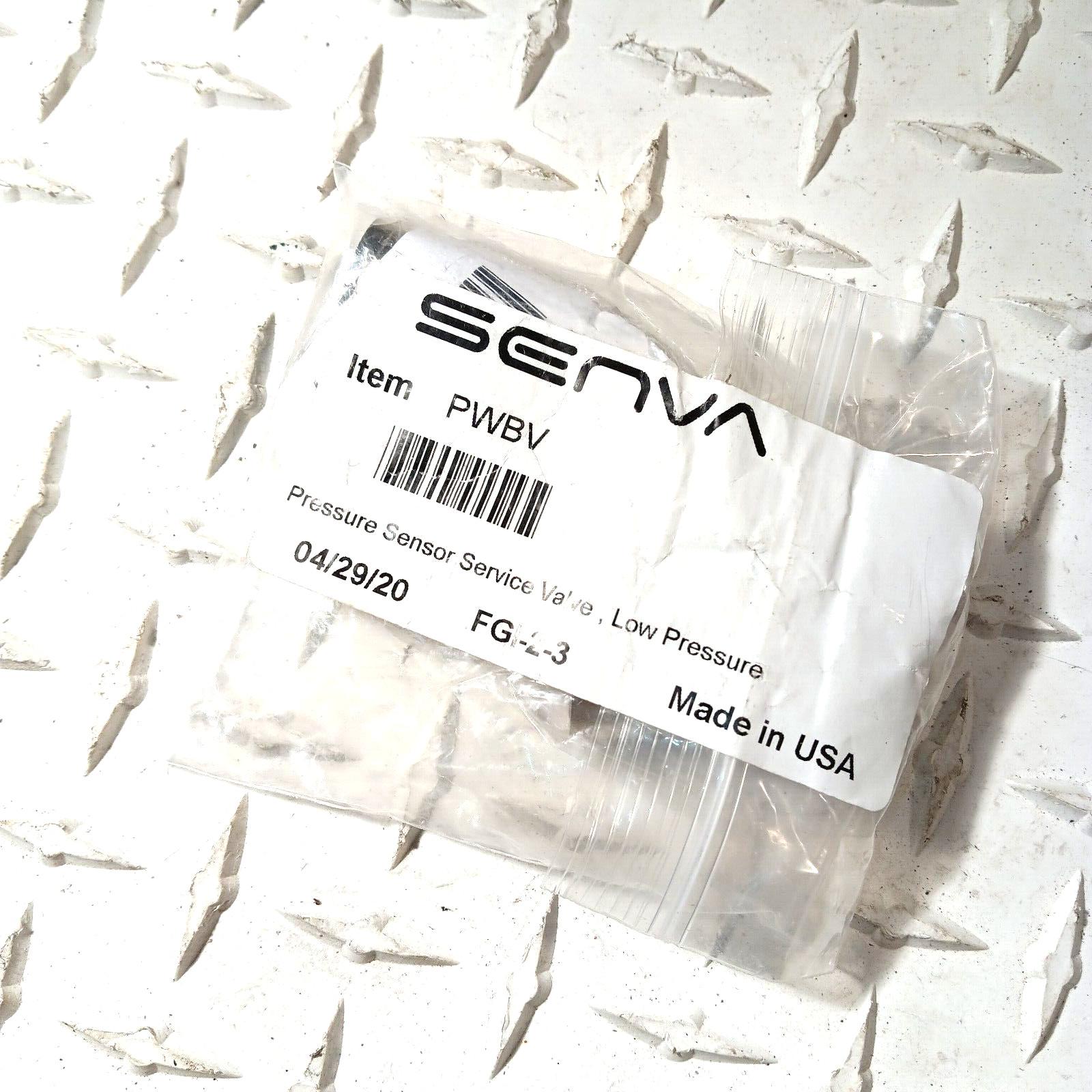 Senva PWBV FG1-2-3 Pressure Sensor Service Valve Low Pressure