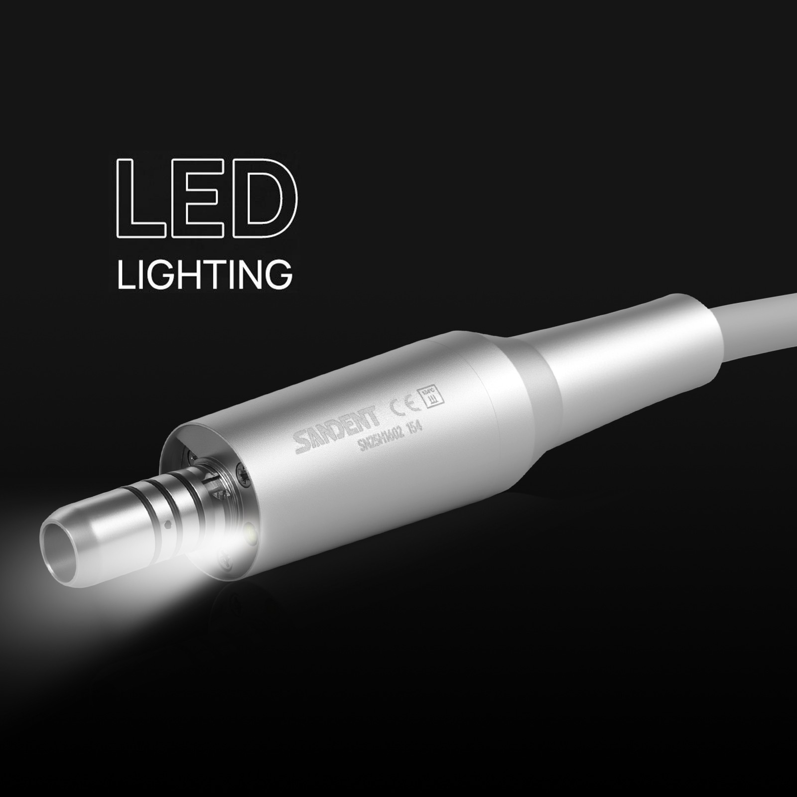 SANDENT Dental Brushless Electric LED Micro Motor Internal Spray E-type 3.4Ncm
