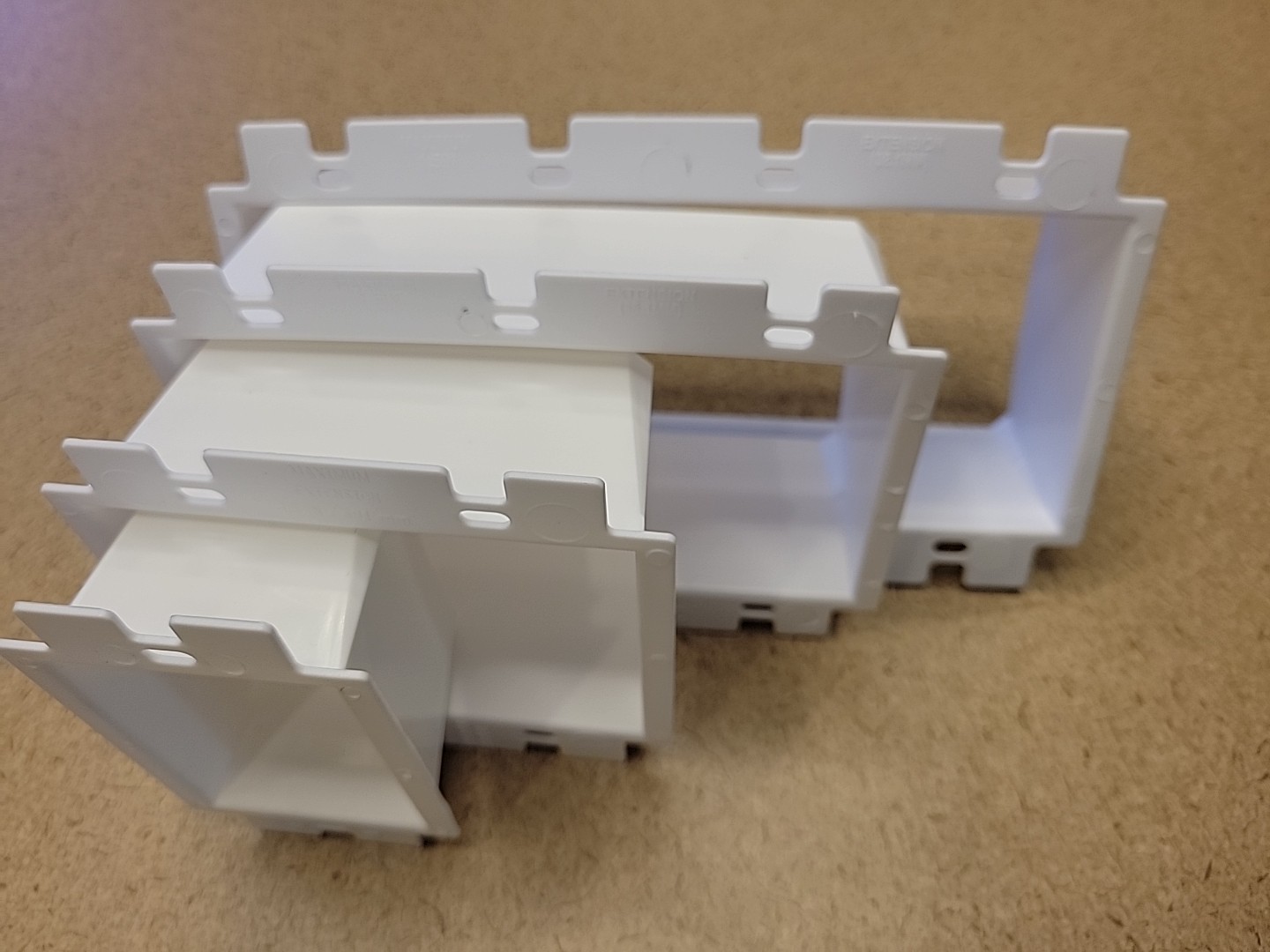 Box extenders, 1, 2, 3 & 4 Gang Like Arlington BE1, BE2, BE3, BE4 up to 1 1/2″