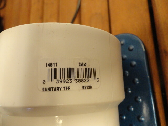 NIBCO 3 in. x 3 in. x 2 in. PVC DWV All Hub Sanitary Tee Fitting – SET OF 2