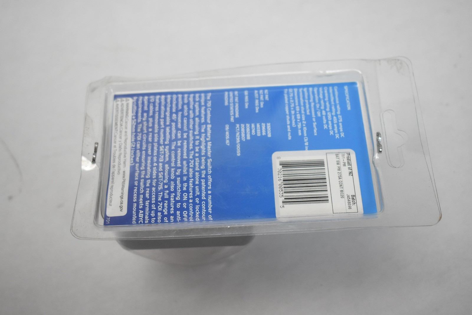 BEP Marine Contour Battery Switch 701-PM 275A On Off Surface Recess Mount New