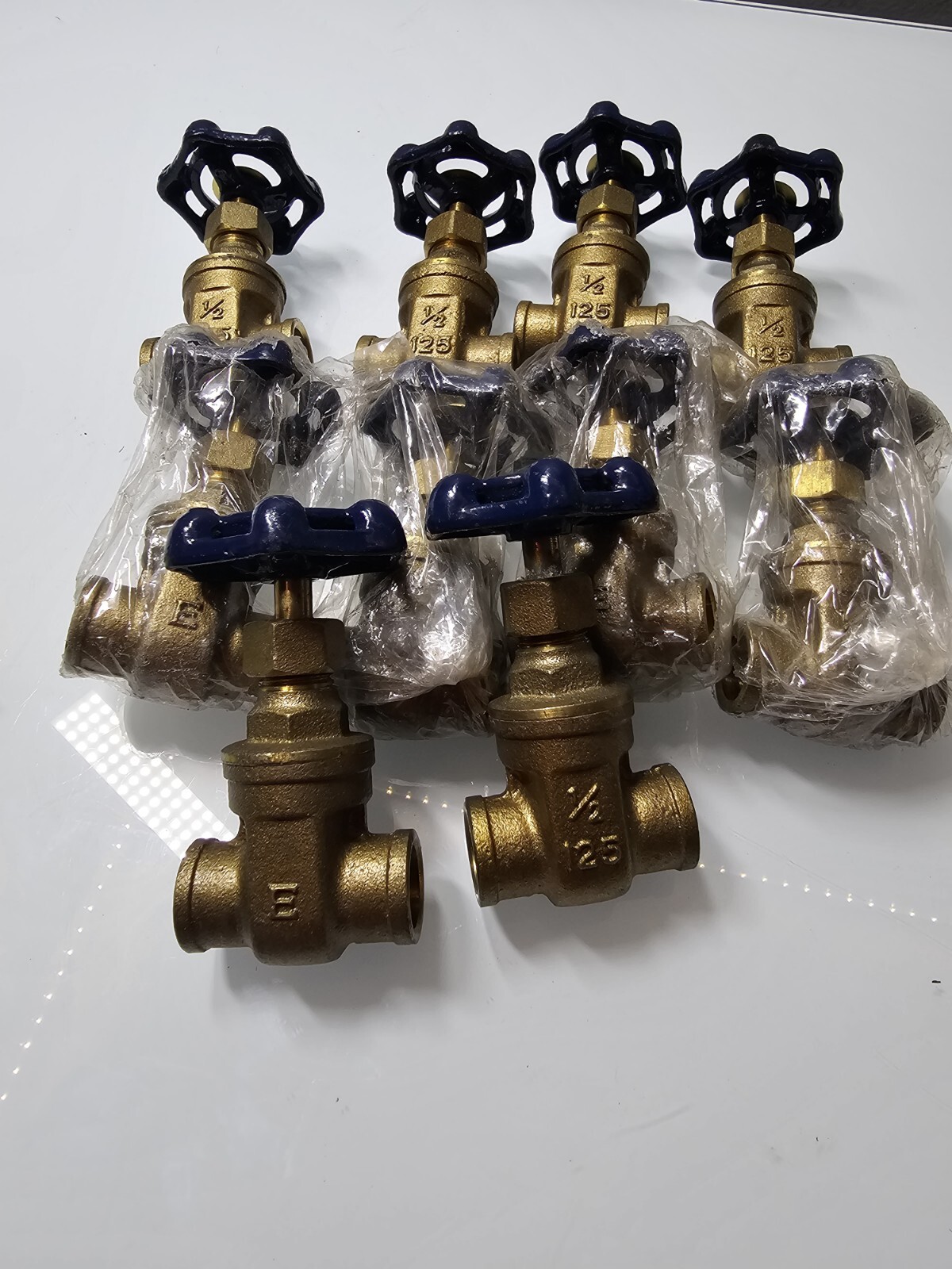 Brass Valve Threaded 1/2 125 Set Of 10 Made In Philippines