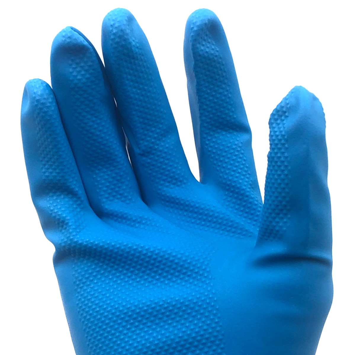 11 Mil Reusable Nitrile Gloves Blue Diamond Grip Size 7 Heavy Duty 144 Pairs NEW