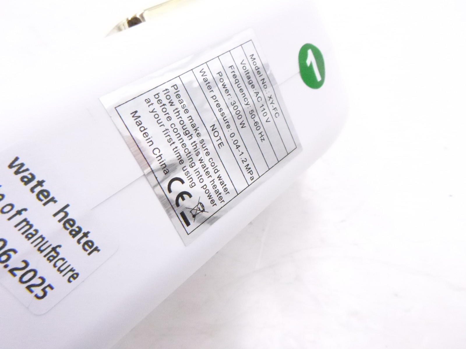 XY-FC 3000W 50-60Hz AC110V Mini Electric Tankless Water Heater Under Sink