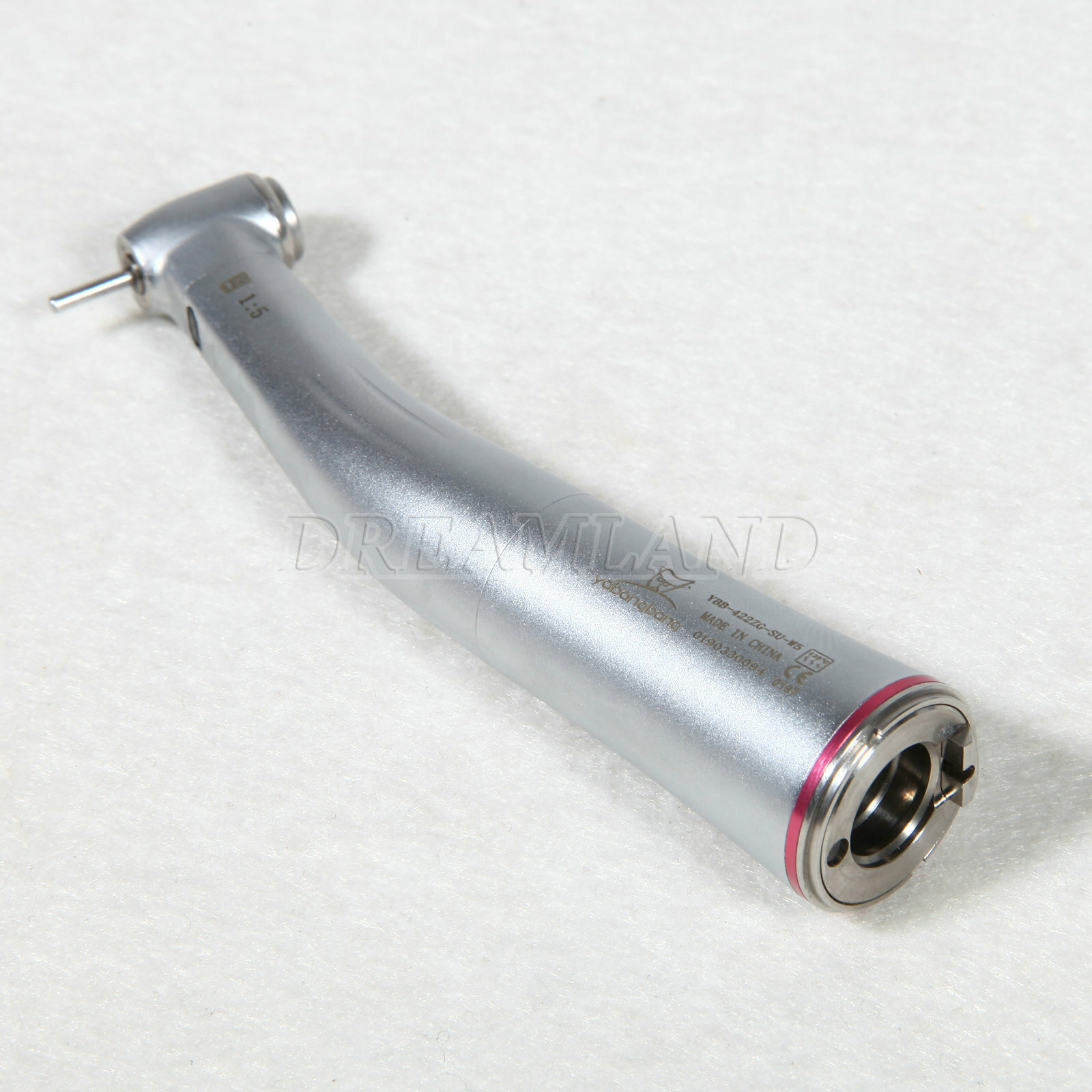 Dent 1:5 Fiber Optic LED Contra Angle Handpiece Red Ring Fit NSK KaV cz