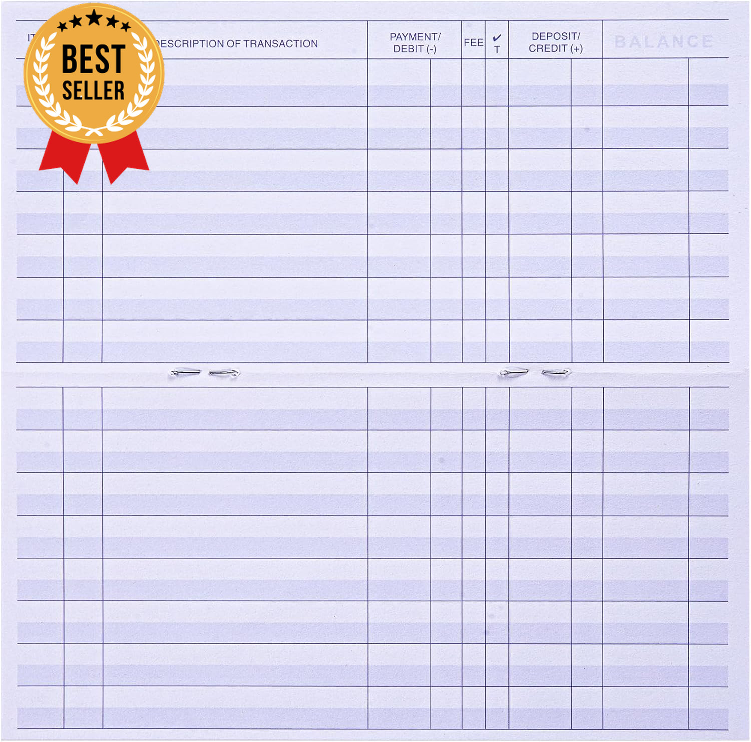 24 PCS Check Registers for Personal Checkbook, Easy to Read Checkbook Register