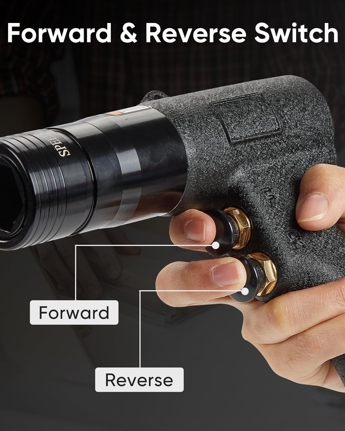 4-in-1 Pneumatic Rivet Nut Gun Set (10-24 & 1/4 & 5/16 & 3/8) Air Nutsert Gun