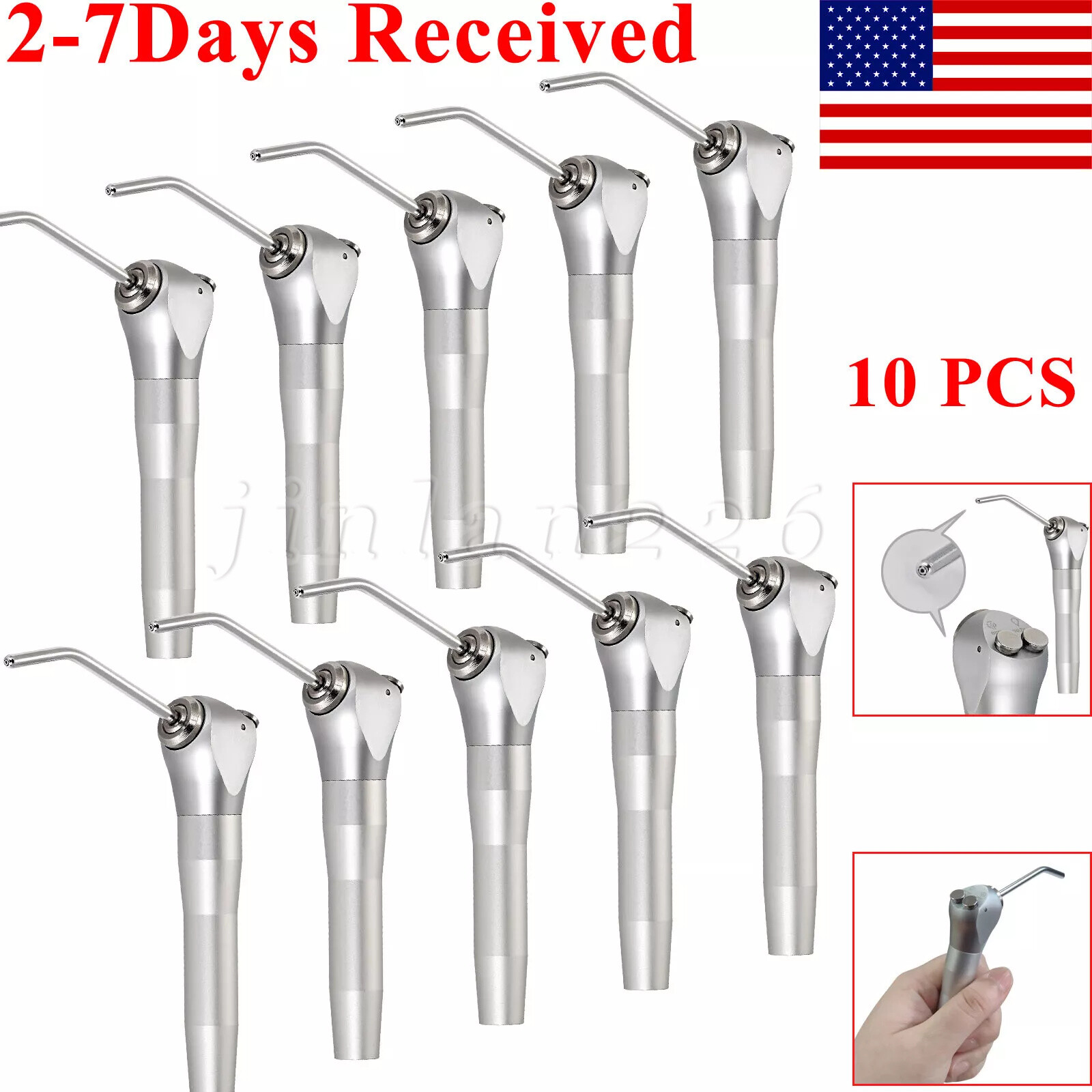 Dental 3Way Aire Agua Spray Triple Jeringa Pieza de Mano Boquillas Tubos Consejo