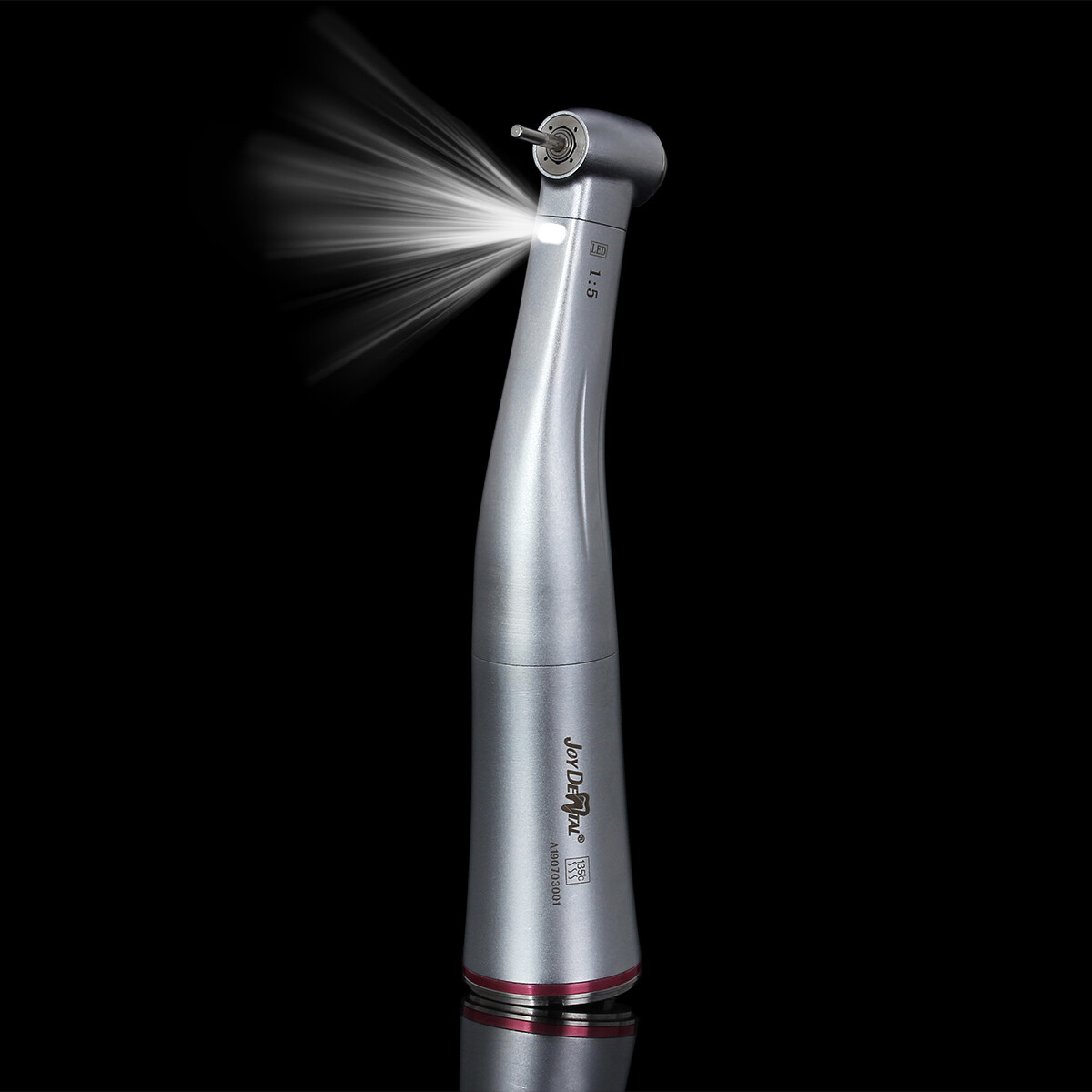 Dental 1:5 Increasing LED Contra Angle Handpiece Spray Ceramic Bearing
