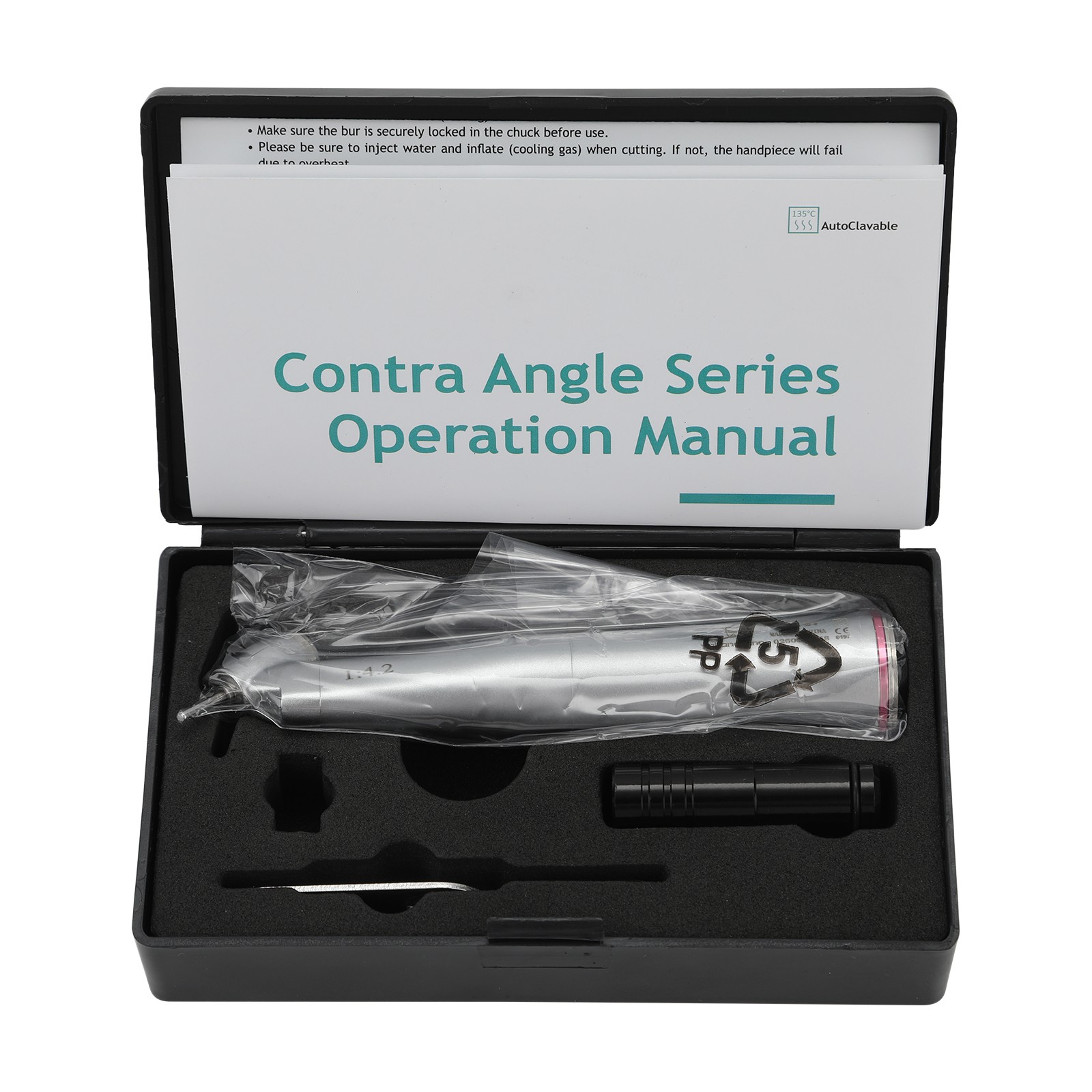 Dental 1:4.2 Increasing 45 Degree LED Contra Angle Surgical Handpiece