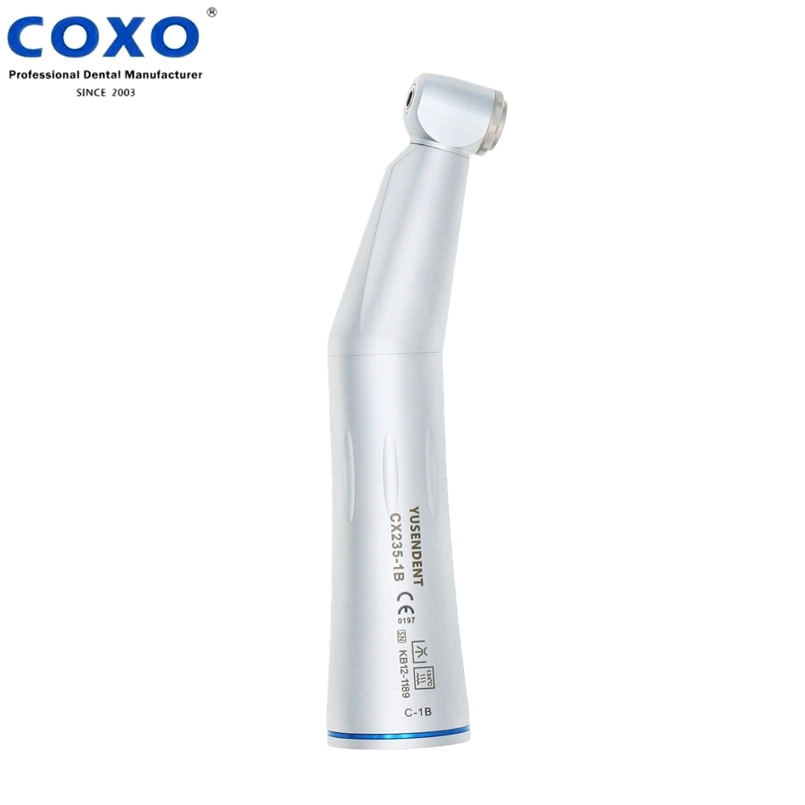 COXO Dental Low Speed Handpiece Fiber Optic 1:1 Contra Angle fits NSK Kavo