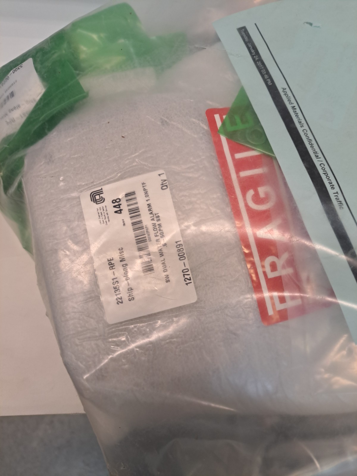 Applied Materials AMAT 0240-43409 Kit Water Flow I/L 9600 Cryo Compr NEW