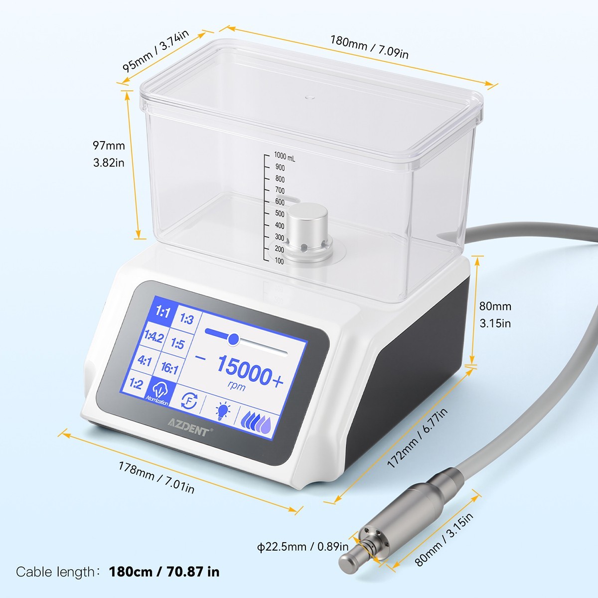 AZDENT Dental Endodontic Peeso Reamers/Gates Drill Stainless Steel Engine Use