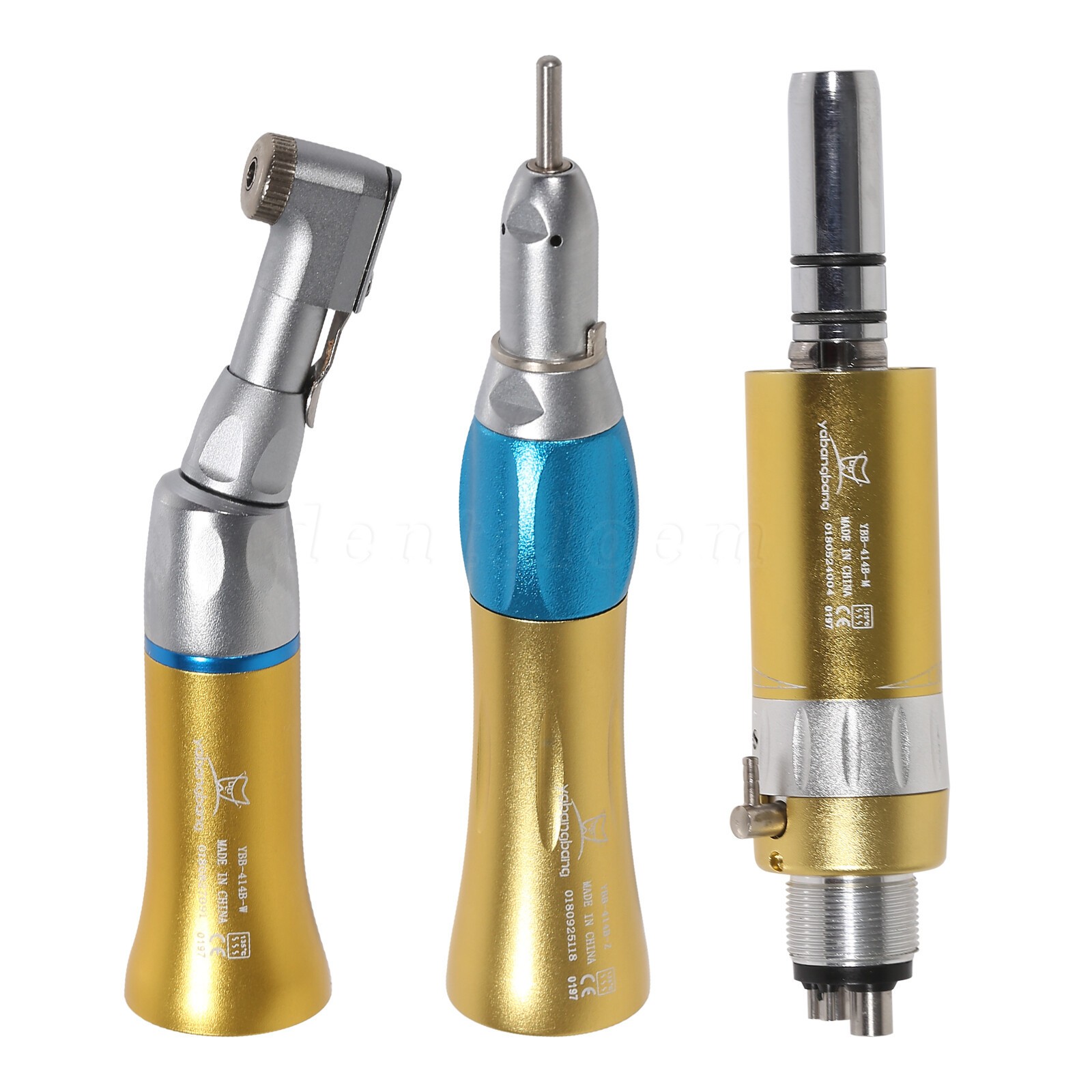USA NSK Style Dental Contra Angle Low Slow Speed Handpiece Latch Type Gold 4Hole