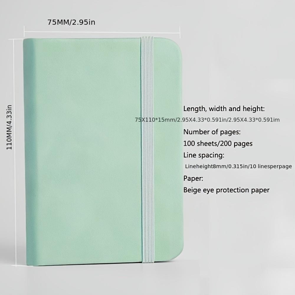 Mini Durable All-Note Strong Anti-Slip 8-Piece Mini Portable Pocket Notebook Set