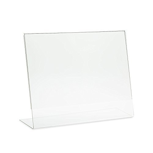 Dazzling Displays 25 Acrylic 6″ x 4″ Slanted Picture Frame Holders