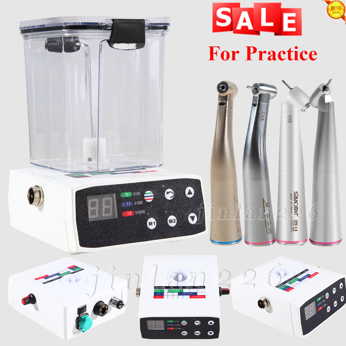 Dental Electric LED Micro Motor / 1:1 1:5 1:4.2 Contra Angles