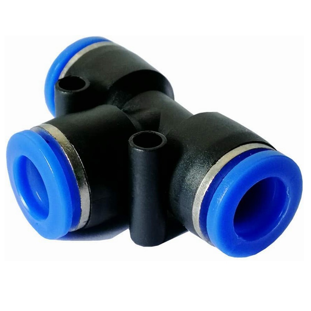 10X Tube 10mm 3/8″ Tee Union Pneumatic Push Connector Air Line Fittings A468