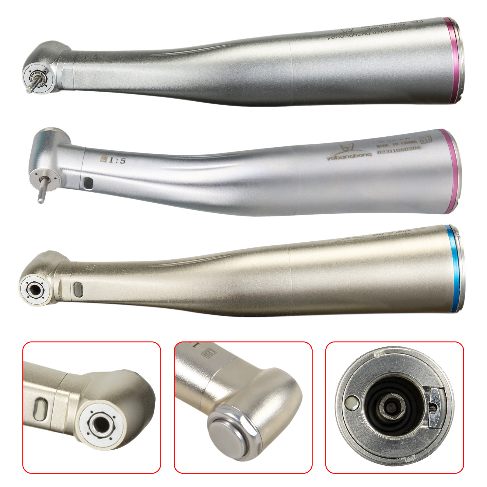1:5 1:1 Electric LED Contra Angle Low Speed Handpiece / NO-LED ZSD Dental