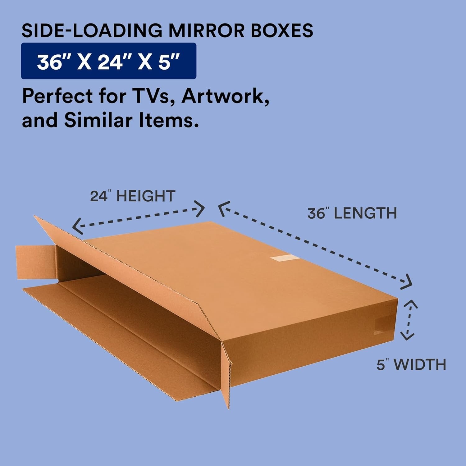 Shipping Boxes 36″L x 5″W x 24″H 24 H 20 Pack Cardboard BOX USA Large Moving