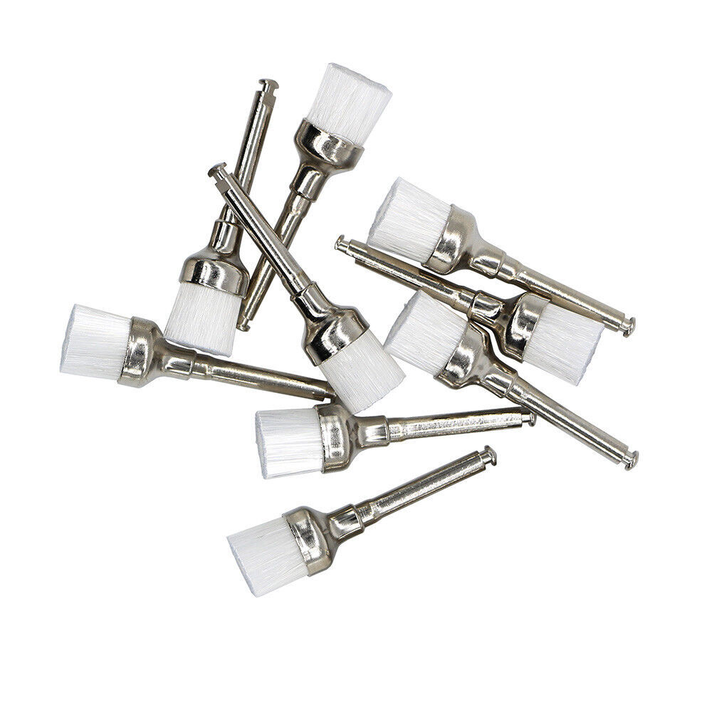 Dental Prophy Polishing Brush Nylon Latch Flat Prophylaxis Polisher Brushes
