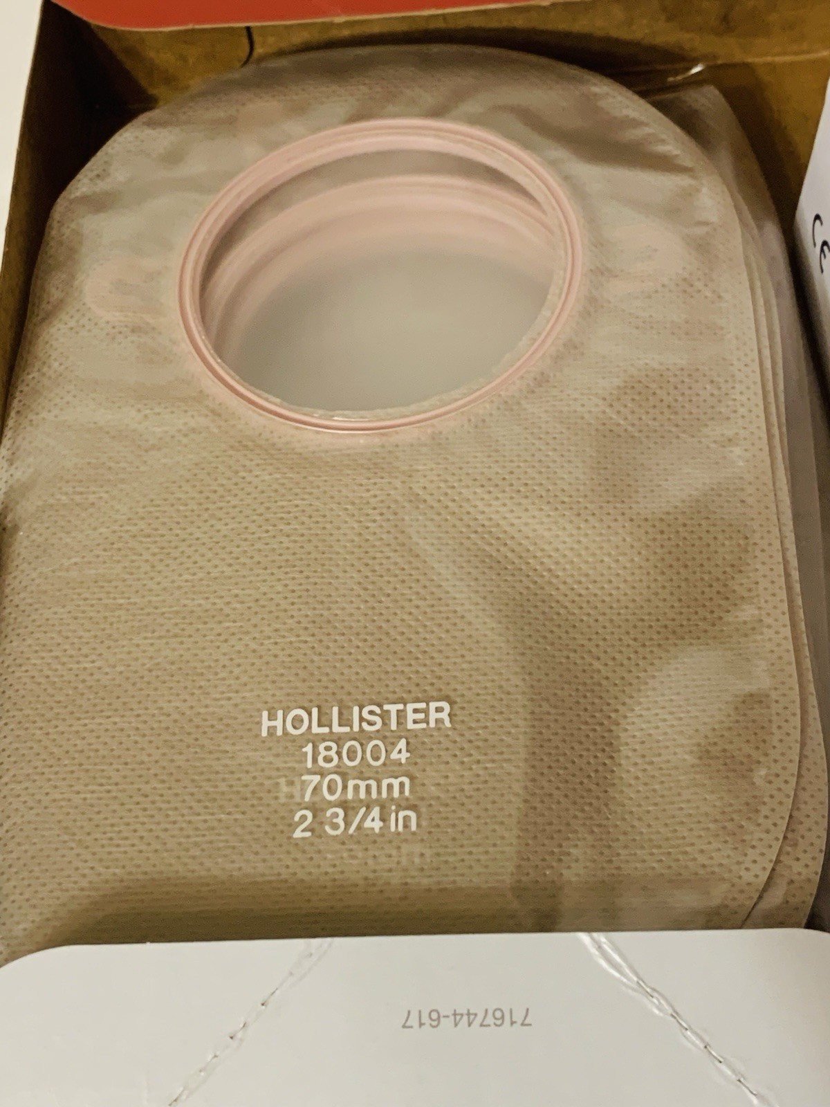 7 Hollister 18004 New Image 2-Piece colostomy Pack/7 Pouches, No Box