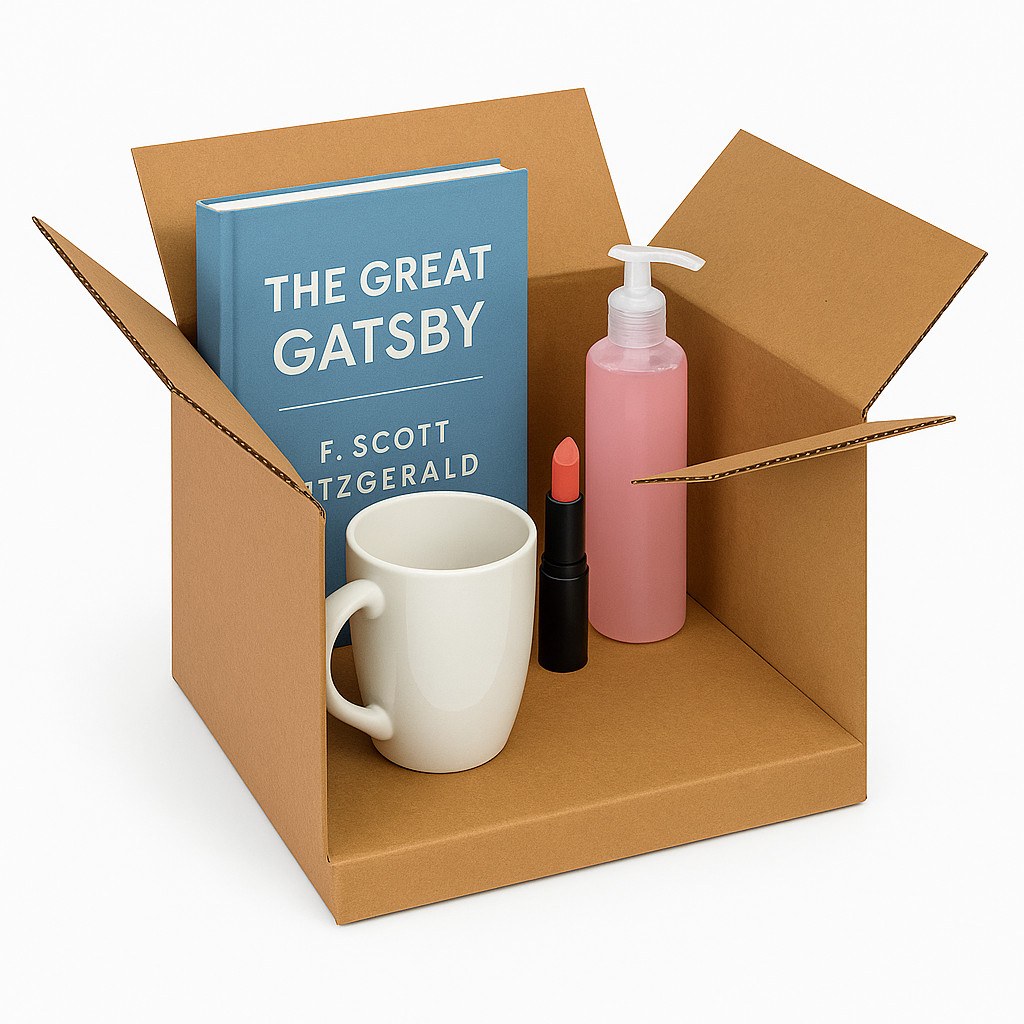 “100 Corrugated Cardboard Boxes 8×6×4″ – Shipping Mailing Packing Carton”