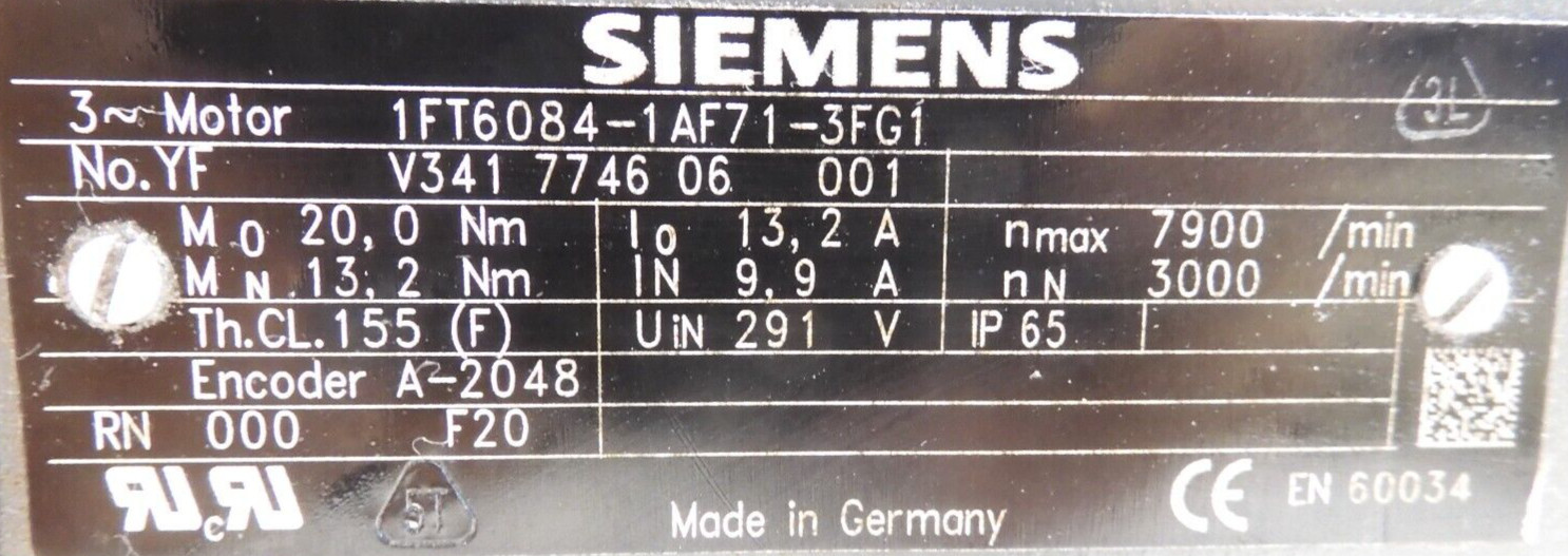 1FT6084-1AF71-3FG1, SIEMENS