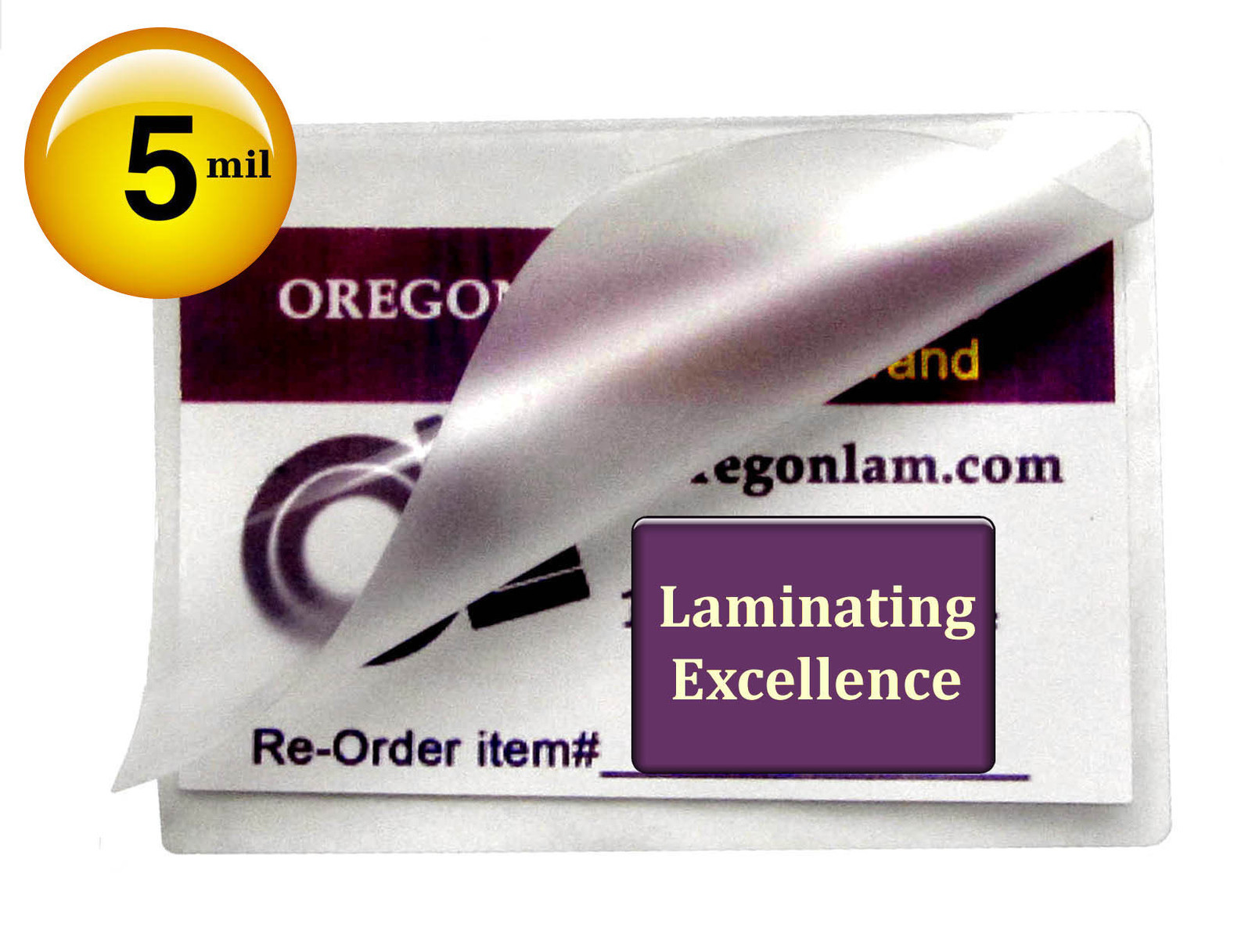 Hot Laminating Pouches for Prayer Cards [50/pk] 5 Mil 2-3/4 x 4-1/2, 2.75 x 4.5