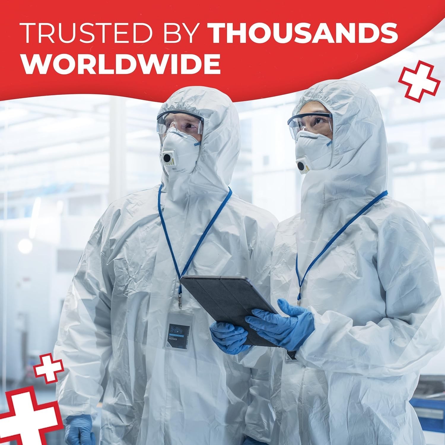 Disposable Microporous Coated Coverall Suit with Elastic Wrists, Elastic Ankl…