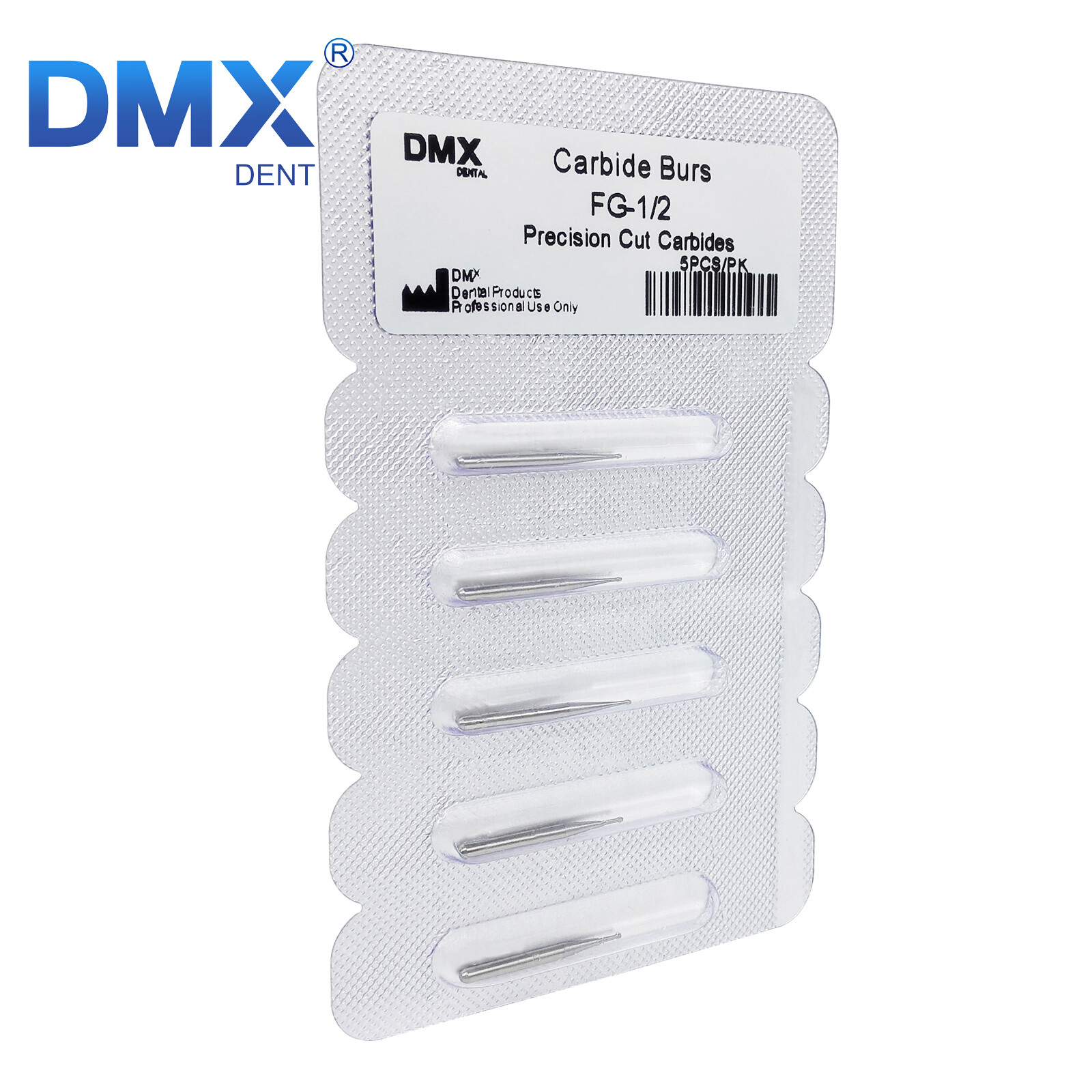 DMXDENT Dental Operative Bur Tungsten Carbide Round FG 1/4 1/2 2 3 4 5 6 7 8# A